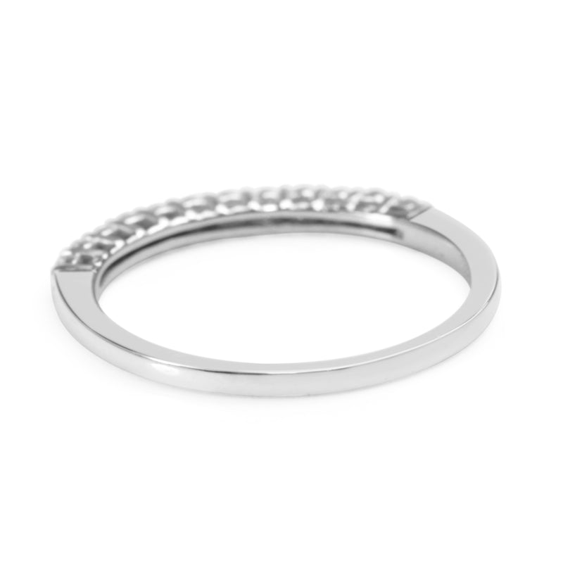 18ct White Gold Diamond Band Ring