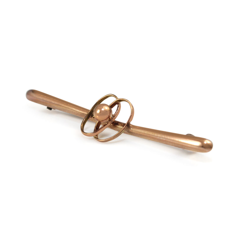 9ct Rose Gold Vintage Brooch