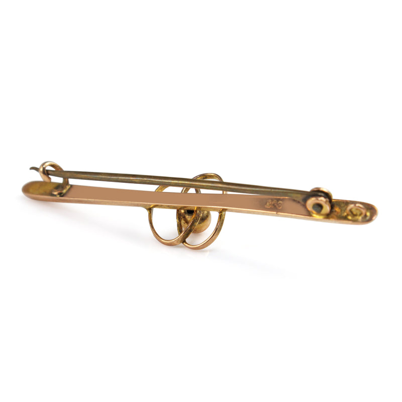 9ct Rose Gold Vintage Brooch