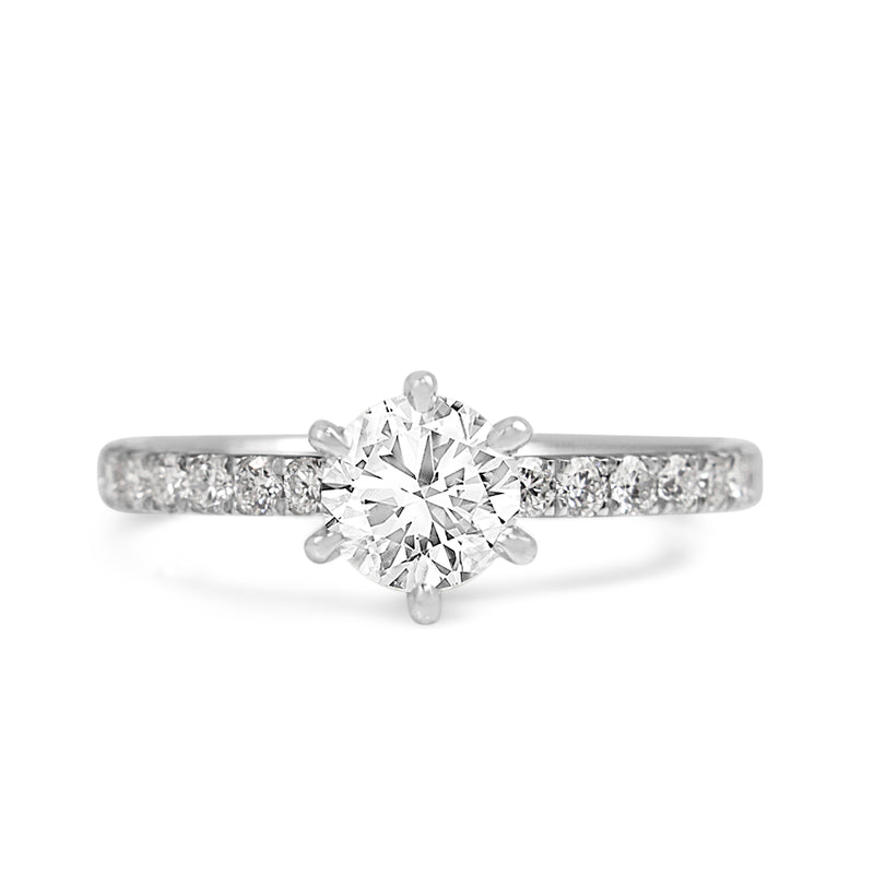 18ct White Gold Diamond Solitaire Ring