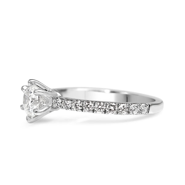 18ct White Gold Diamond Solitaire Ring