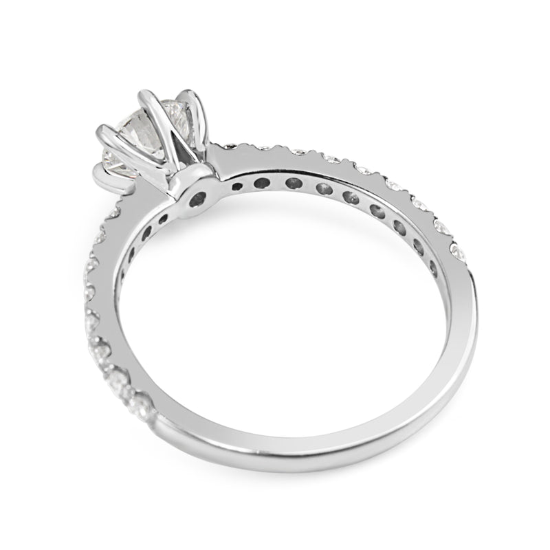 18ct White Gold Diamond Solitaire Ring