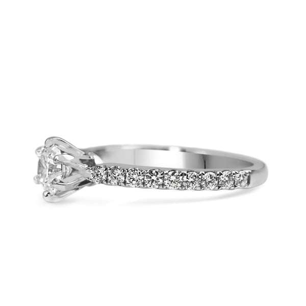 18ct White Gold Diamond Solitaire Ring