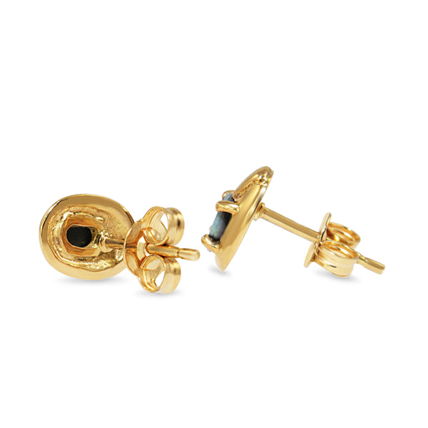 18ct Yellow Gold Vintage Opal Earrings