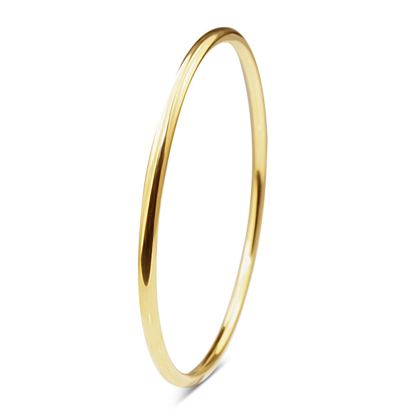 9ct Yellow Gold Hollow All Round Golf Bangle