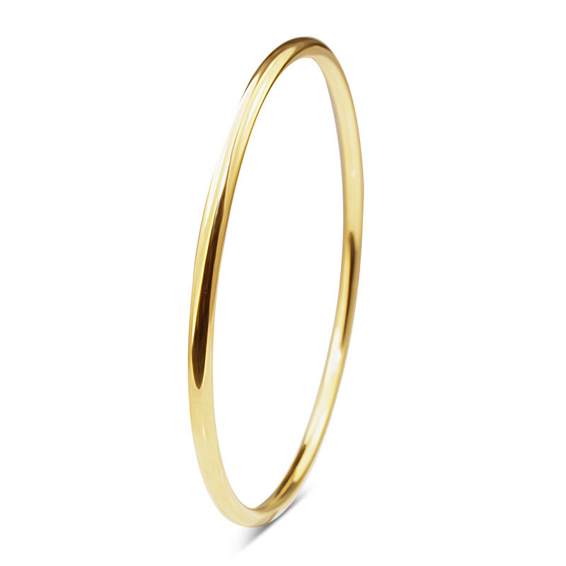 9ct Yellow Gold Hollow All Round Golf Bangle