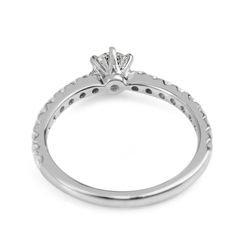 18ct White Gold Diamond Solitaire Ring