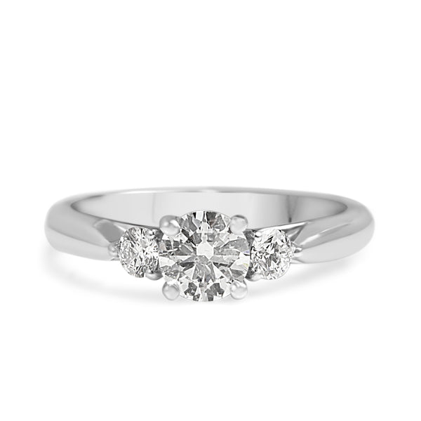 18ct White Gold 3 Stone Diamond Ring