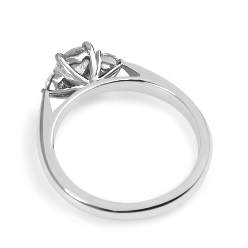 18ct White Gold 3 Stone Diamond Ring