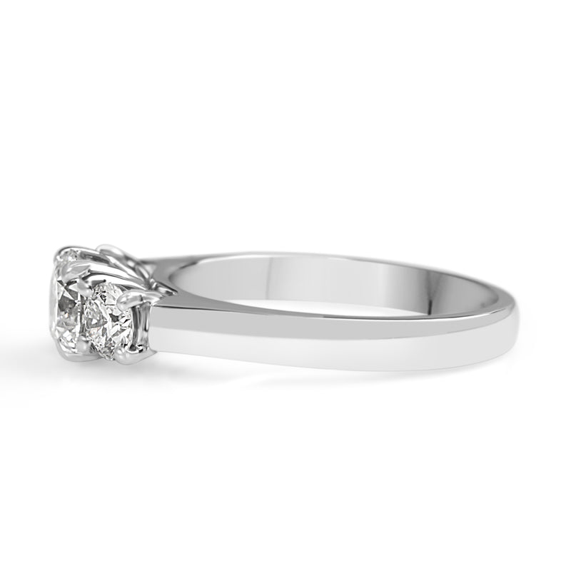 Platinum and 18ct White Gold 3 Stone Diamond Ring