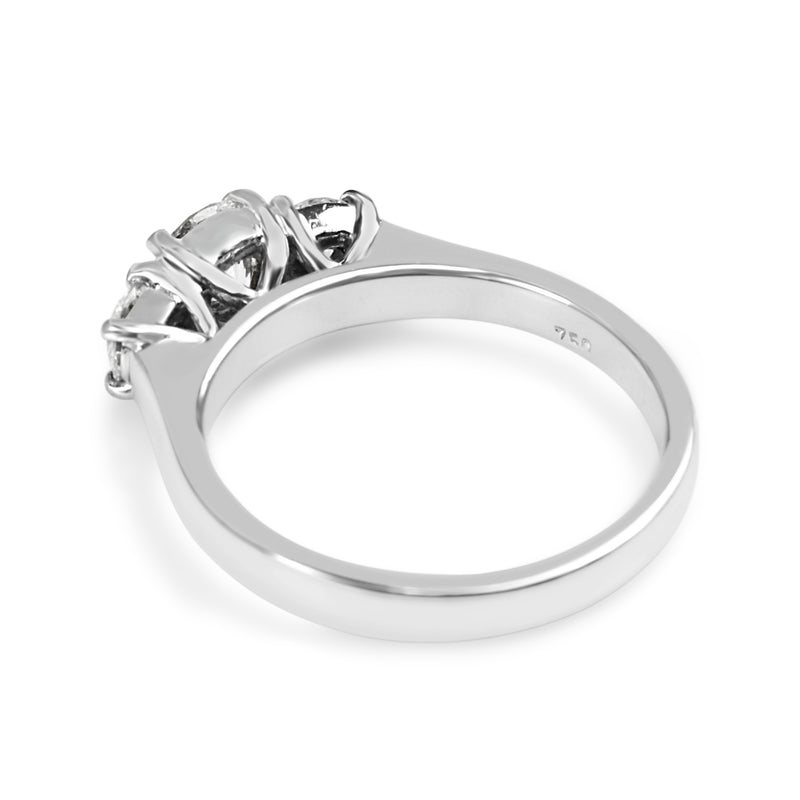 Platinum and 18ct White Gold 3 Stone Diamond Ring