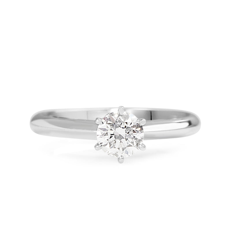 18ct White Gold Solitaire Diamond Ring