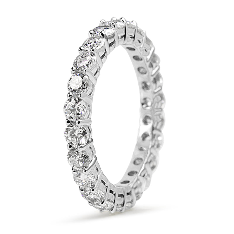 Platinum All Round Diamond Band Ring