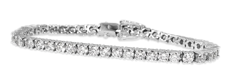 18ct White Gold 10.75ct Diamond Tennis Bracelet