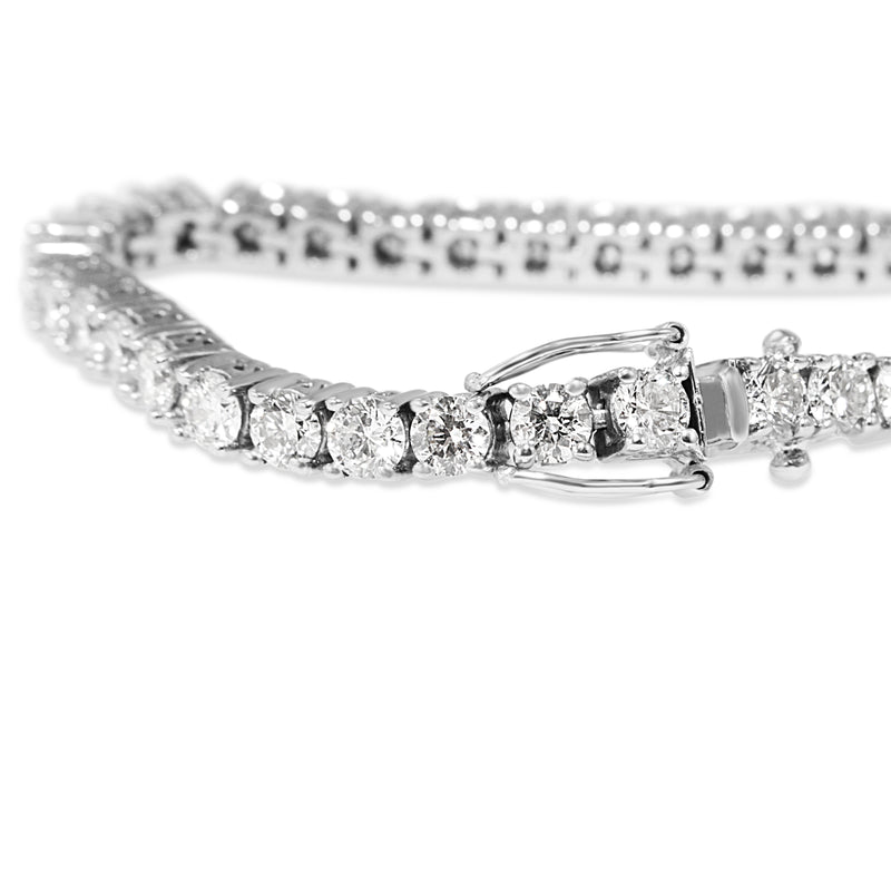 18ct White Gold 10.75ct Diamond Tennis Bracelet