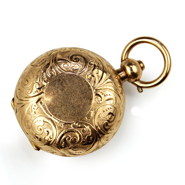 Antique Gold Cased Engraved Sovereign Case