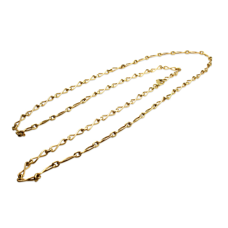 9ct Yellow Gold Fancy Link Chain Necklace