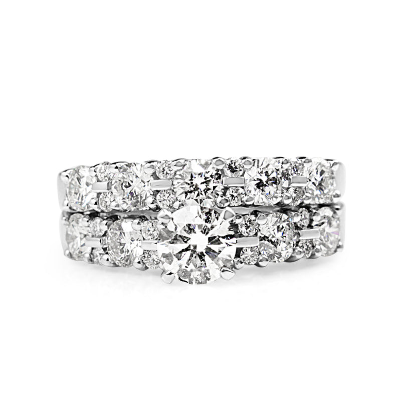 18ct White Gold Diamond Band Ring