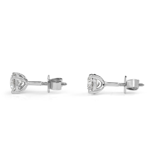 18ct White Gold 1.00ct Diamond Stud Earrings