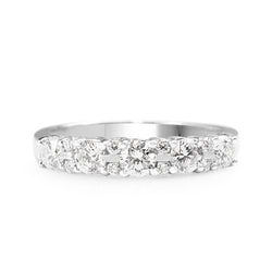 18ct White Gold Diamond Band Ring