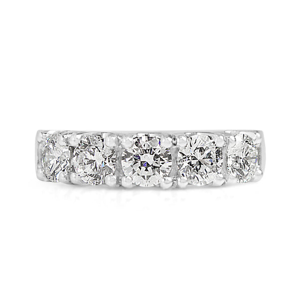 Platinum 5 Stone Diamond Ring