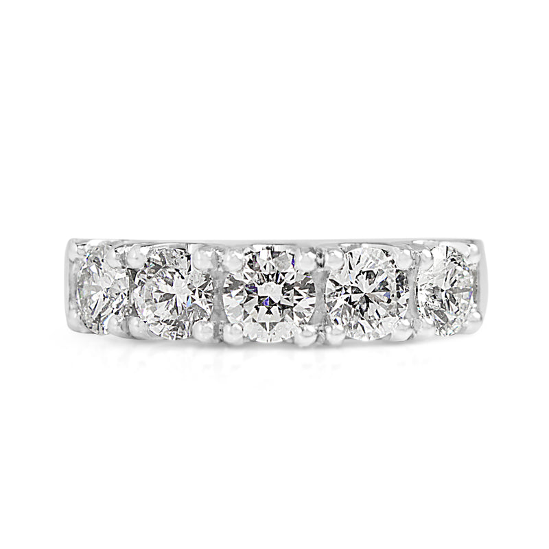 Platinum 5 Stone Diamond Ring