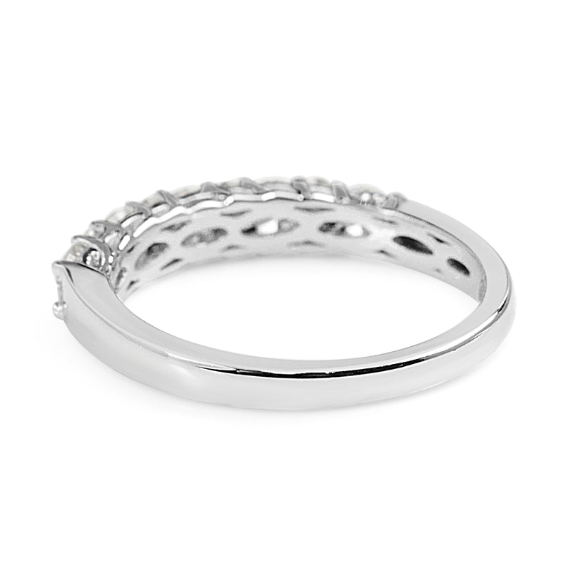 18ct White Gold Diamond Band Ring