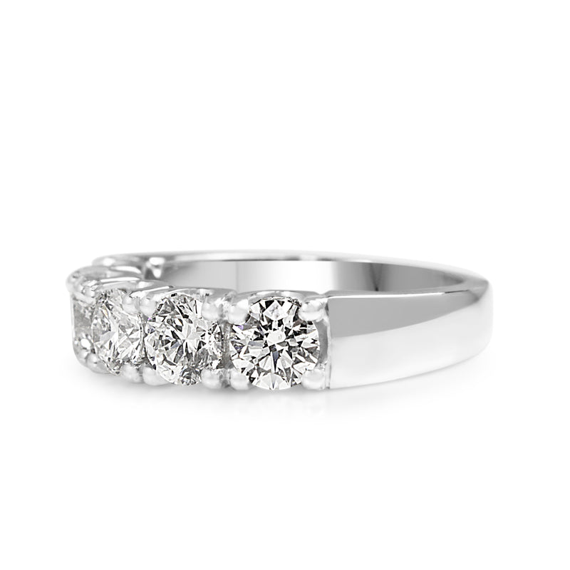 Platinum 5 Stone Diamond Ring