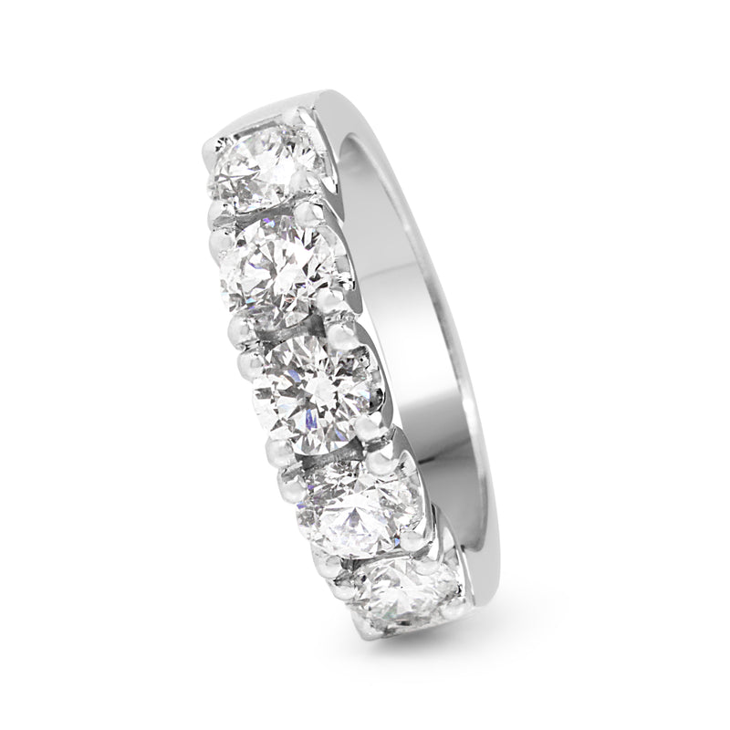 Platinum 5 Stone Diamond Ring