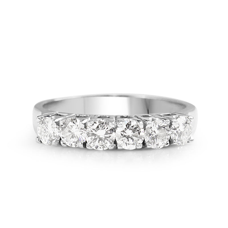 18ct White Gold 6 Stone Diamond Ring