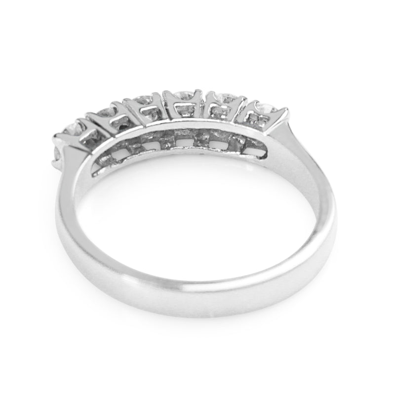 18ct White Gold 6 Stone Diamond Ring