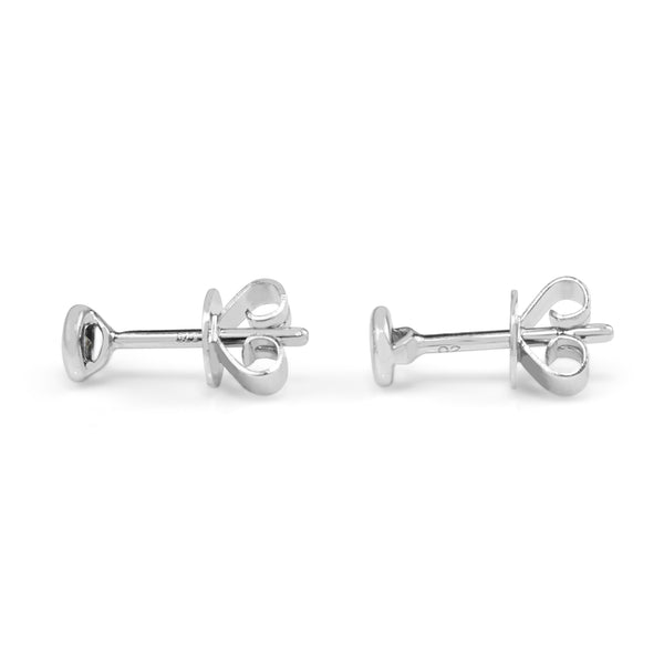 9ct White Gold .10ct Bezel Diamond Stud Earrings