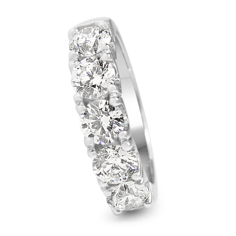 Platinum 5 Stone Diamond Ring