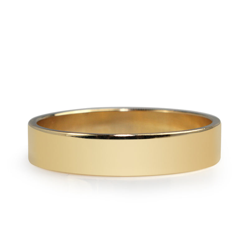 18ct Yellow Gold Plain Band Ring