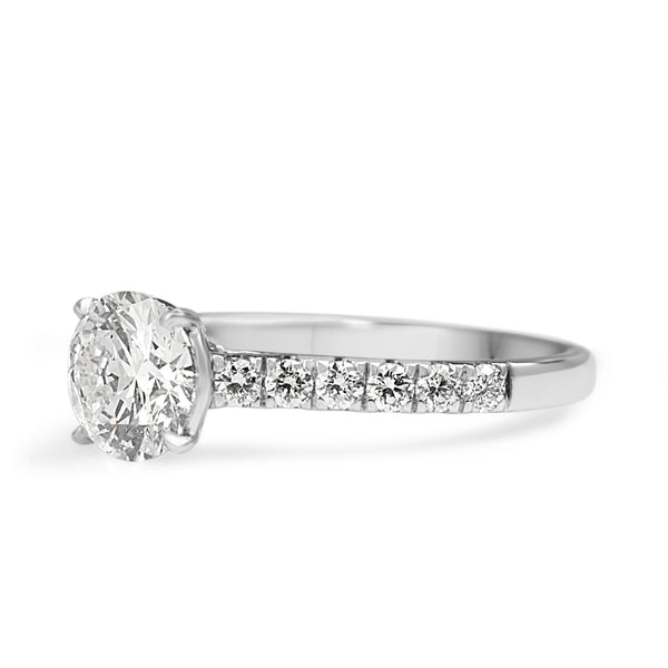 18ct White Gold 1.03ct Diamond Solitaire Ring