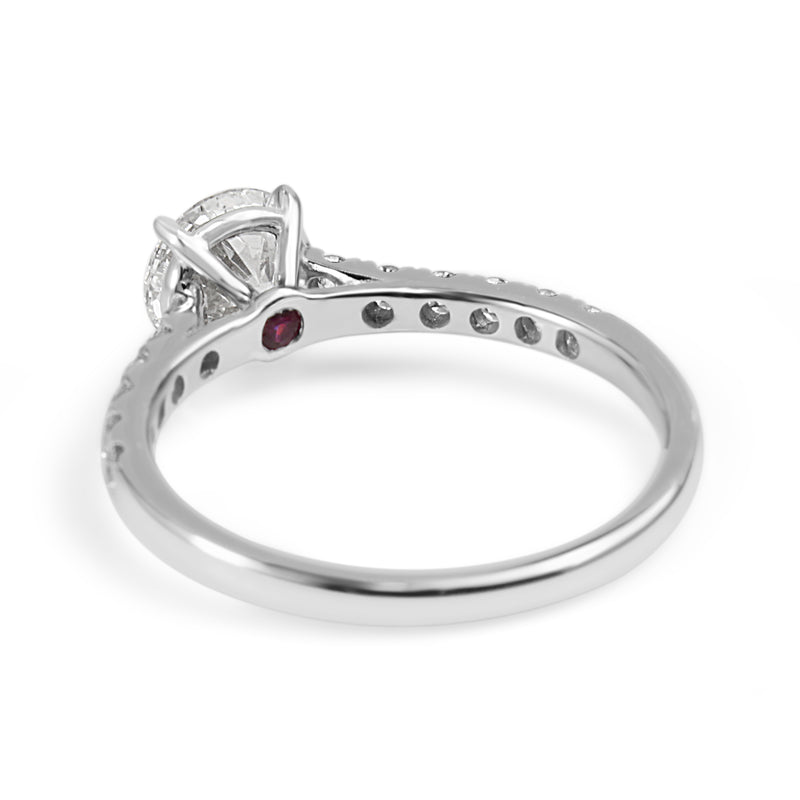 18ct White Gold 1.03ct Diamond Solitaire Ring