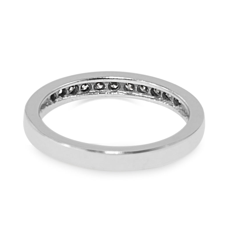 Platinum Channel Set Diamond Band Ring