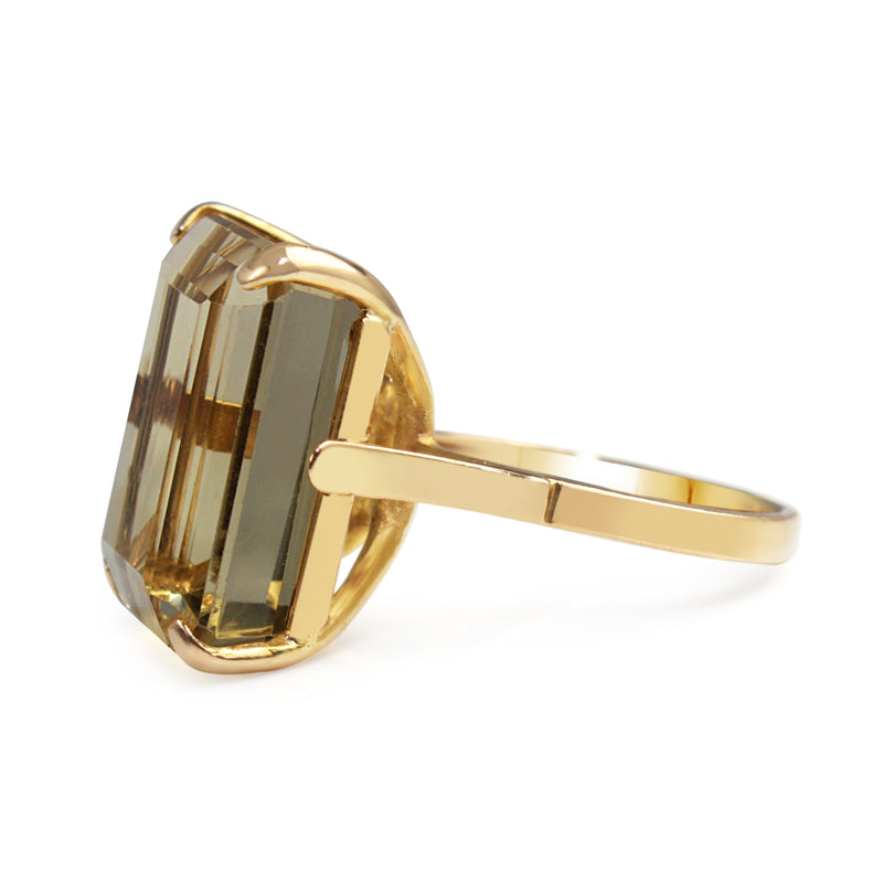 18ct Yellow Gold Citrine Cocktail Ring