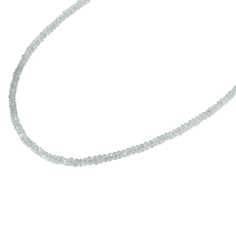 Faceted Topaz Necklace with 14ct White Gold Clasp