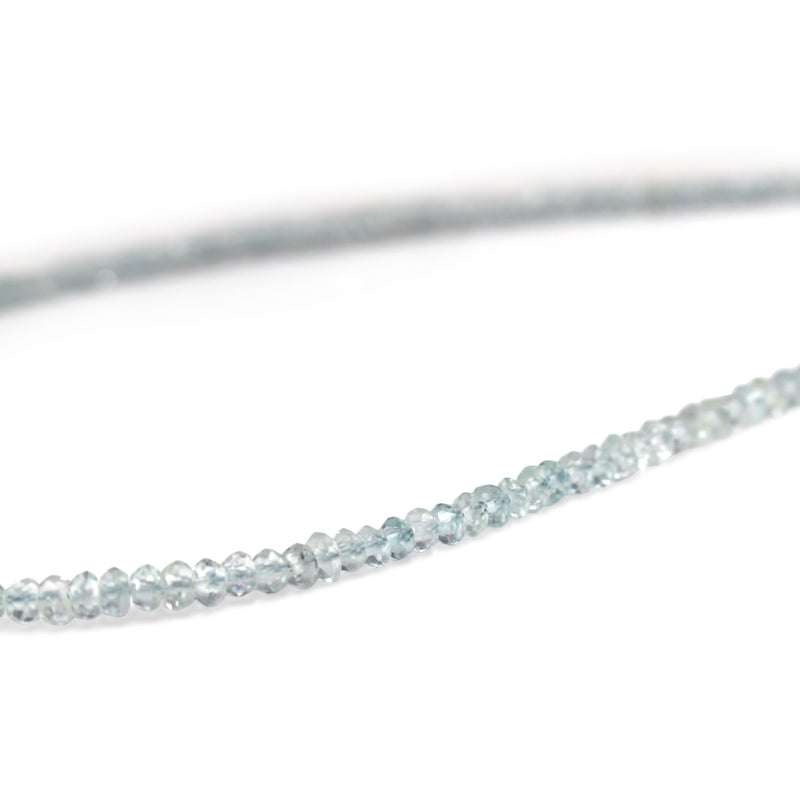 Faceted Topaz Necklace with 14ct White Gold Clasp