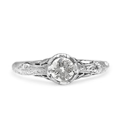 Platinum Vintage Diamond Solitaire Ring