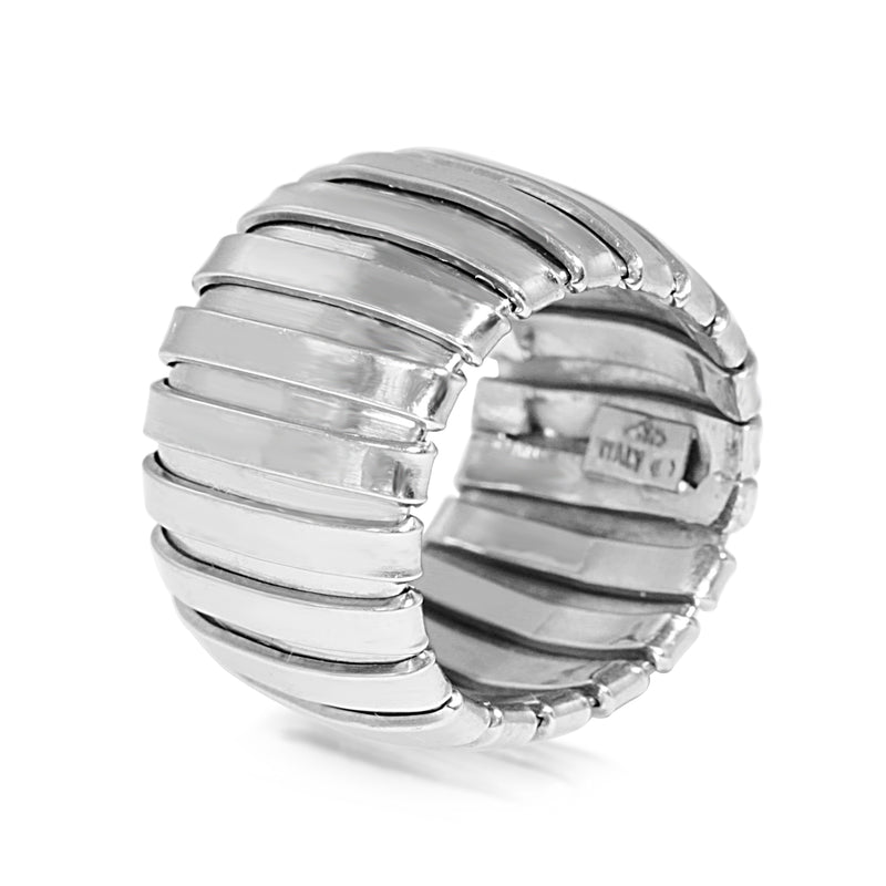 Platinum Italian Flexible Ring