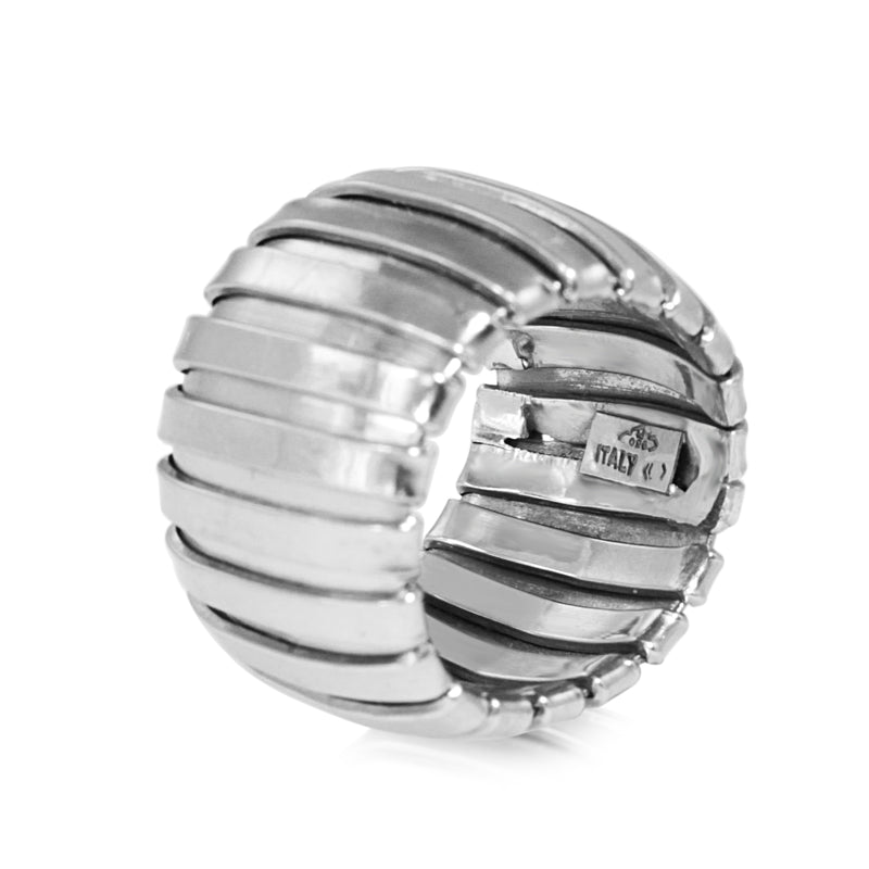 Platinum Italian Flexible Ring