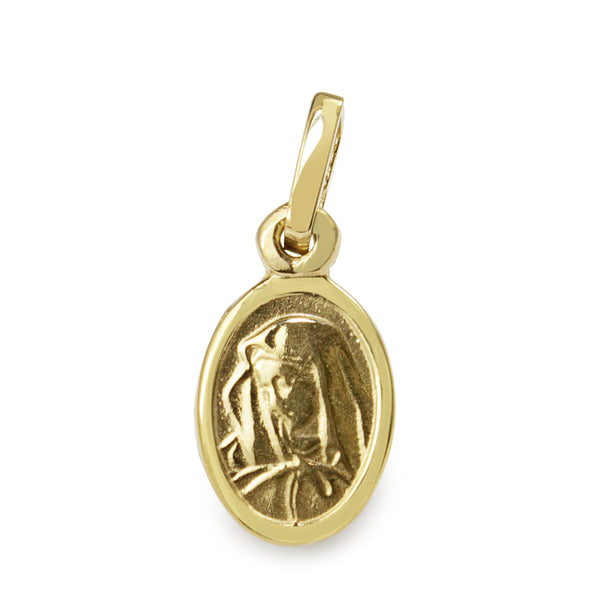 9ct Yellow Gold Madonna Charm Pendant