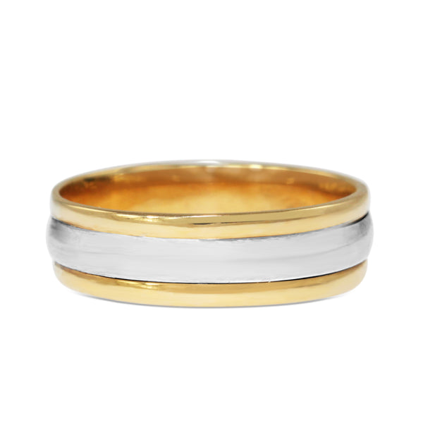 Platinum and 18ct Yellow Gold Band Ring