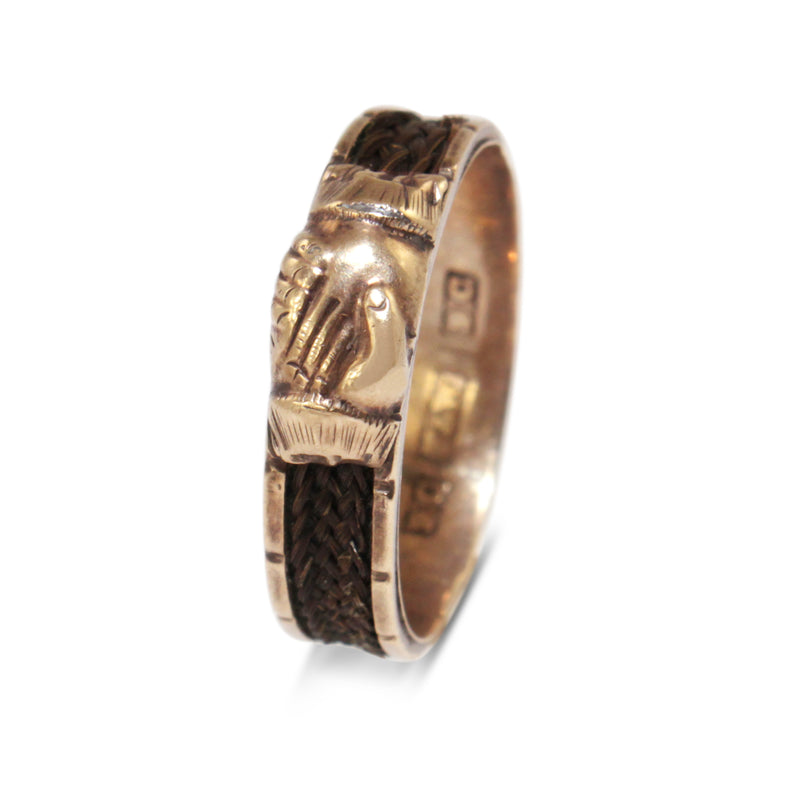 9ct Yellow Gold Antique Mourning Ring