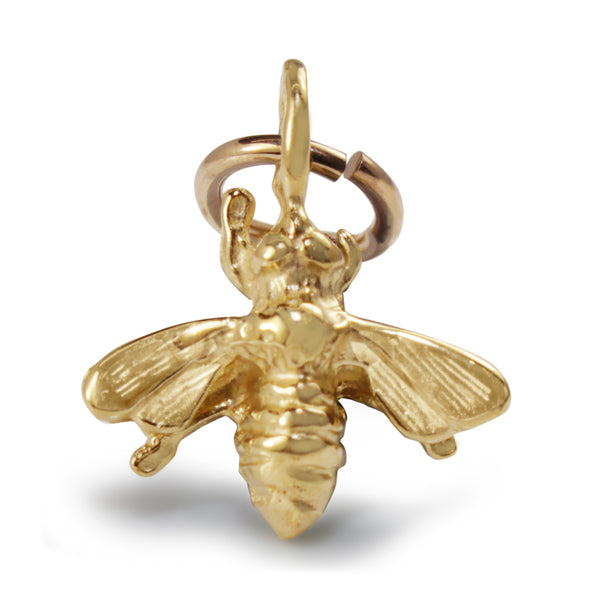 9ct Yellow Gold Bee Charm Pendant