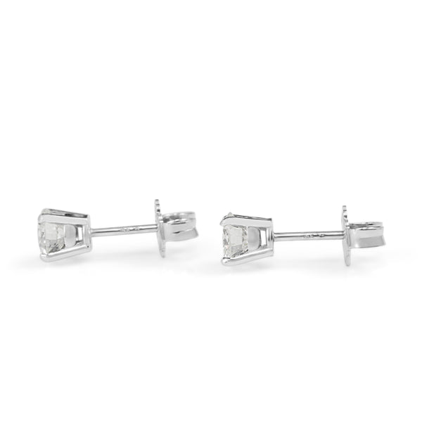 14ct White Gold .80ct Diamond Stud Earrings