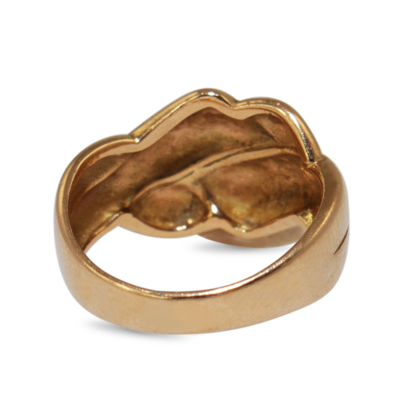 18ct Yellow Gold Knotted Twist Style Band Ring