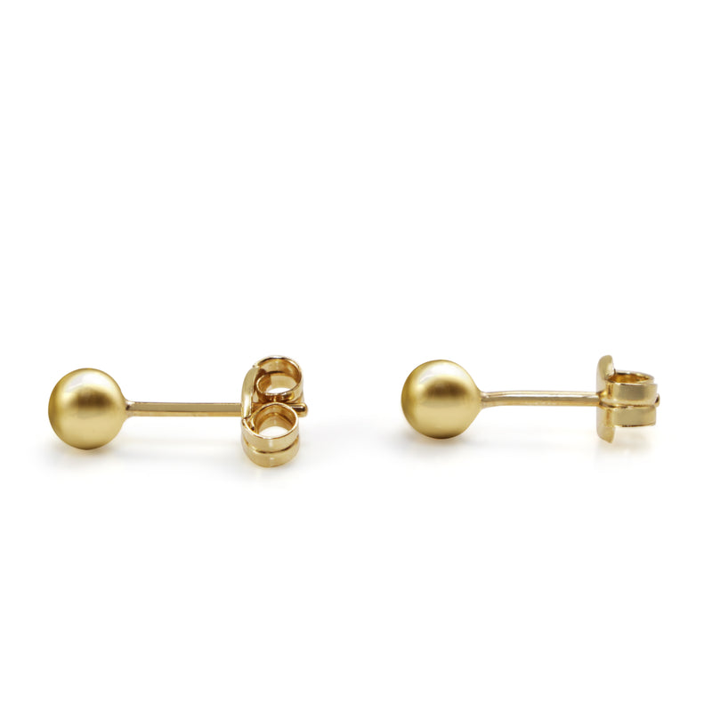 9ct Yellow Gold 3.9mm Ball Stud Earrings